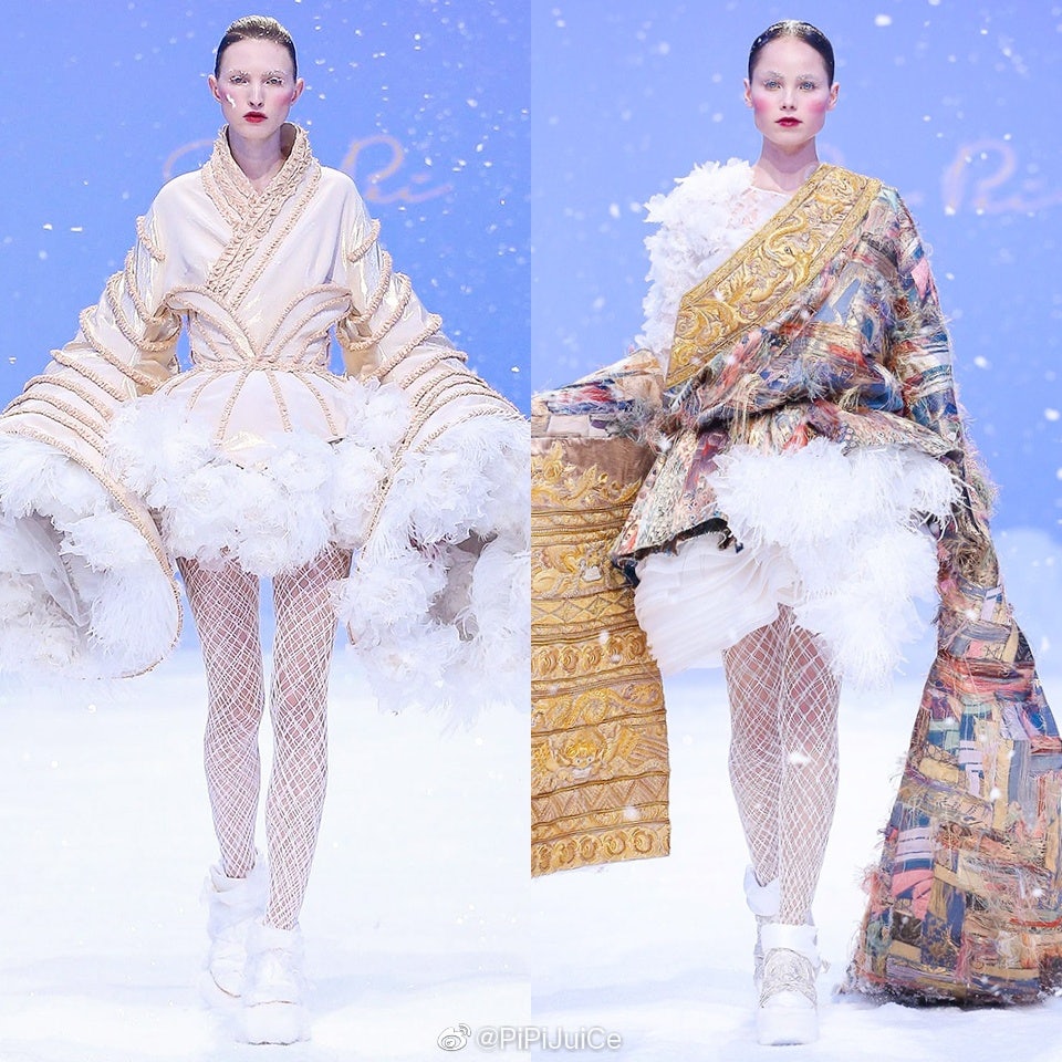 Designer Guo Pei's SS 2020 Haute Couture collection inspired by Tibetan culture has been accused of cultural appropriation. Photo: Weibo