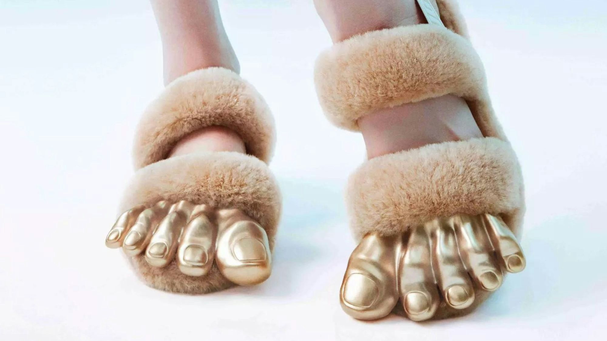 Chinese designer Victor Wong's Toe Uggs finessed meme fashion in April 2023. Photo: Ugg