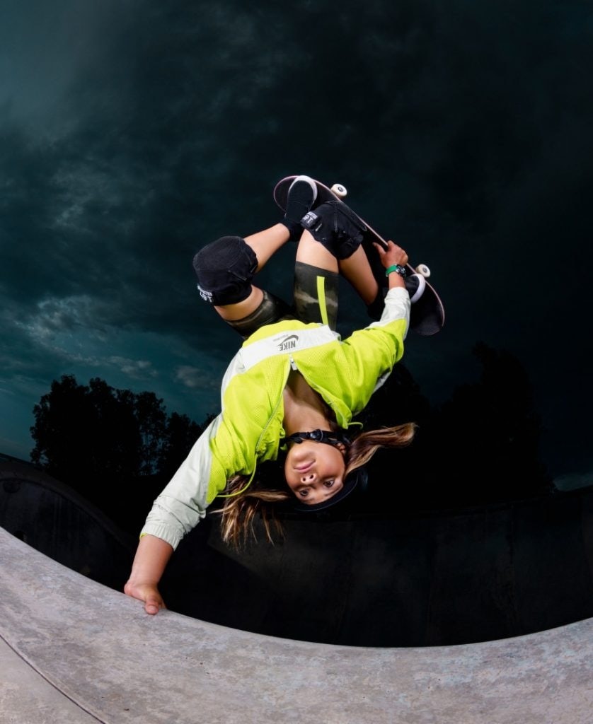 Sky Brown, 14, is one of the youngest professional skateboarders in the world. Photo: Tag Heuer