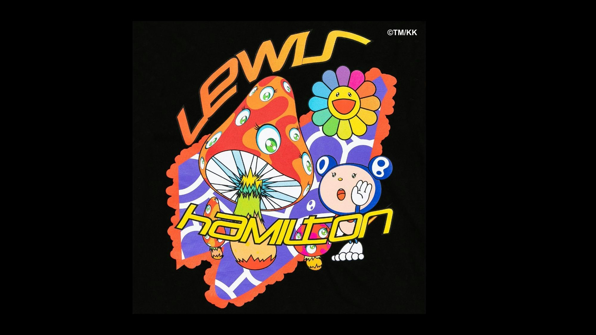 Lewis Hamilton and Takashi Murakami have reunited on a second collaboration, merging their cultural influences for the Las Vegas F1. Photo: +44