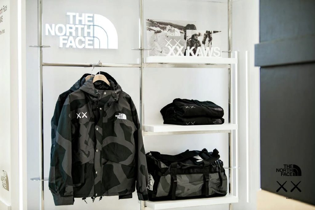 The North Face launched pop-up stores in China to promote its second collaboration with Kaws. Photo: The North Face's Weibo