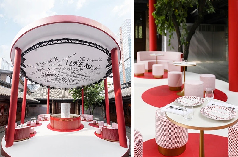 Dior celebrated Chinese Valentine’s Day by opening a Dioramour Café in Chengdu. Photo: 理想生活实验室