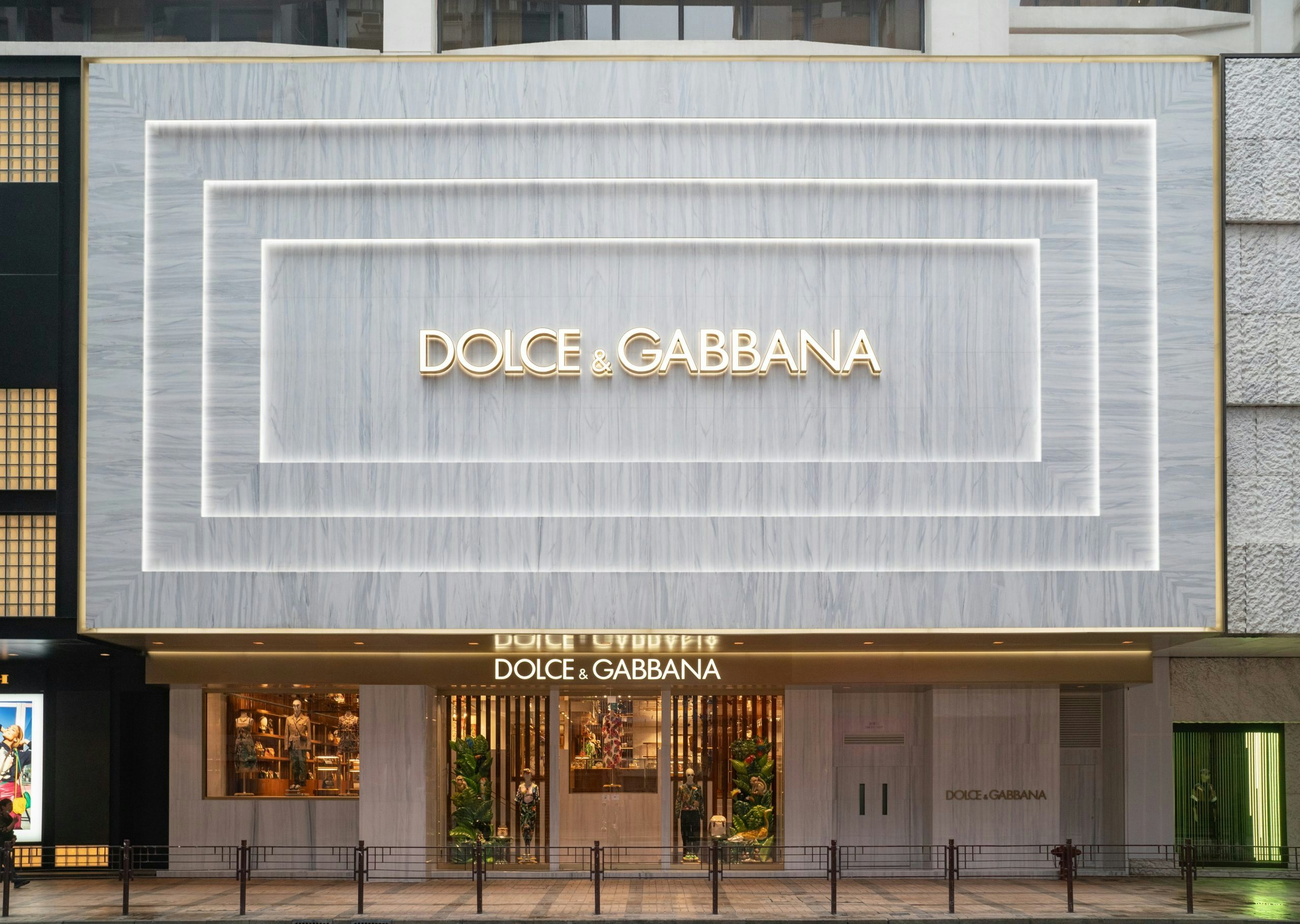 Dolce & Gabbana's revamped store on Canton Road, one of Hong Kong's main commercial arteries. Photo: Courtesy of Dolce & Gabbana