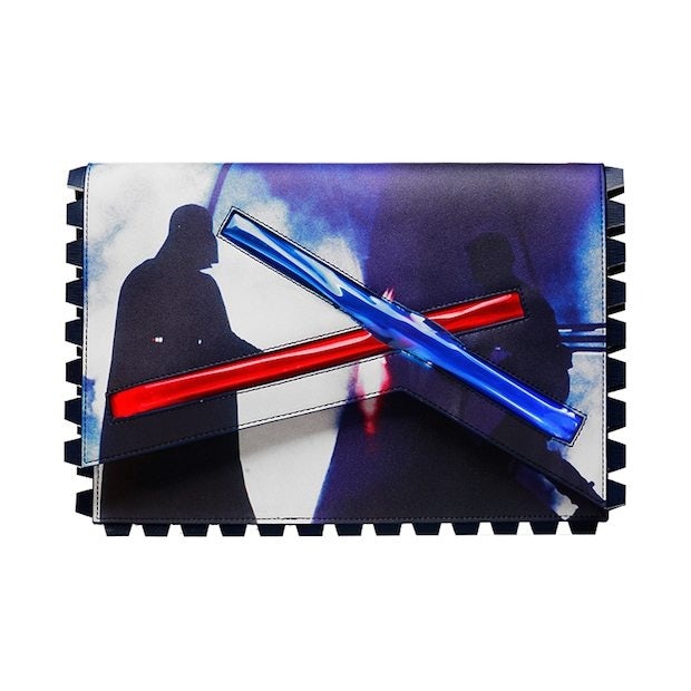 Light saber clutch from Chinese label Rfactory's new official Star Wars collection. (Courtesy Photo)