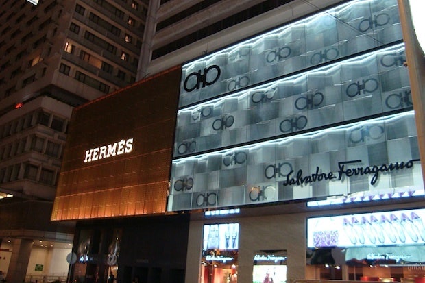 Hermes store on Hong Kong's Canton Road