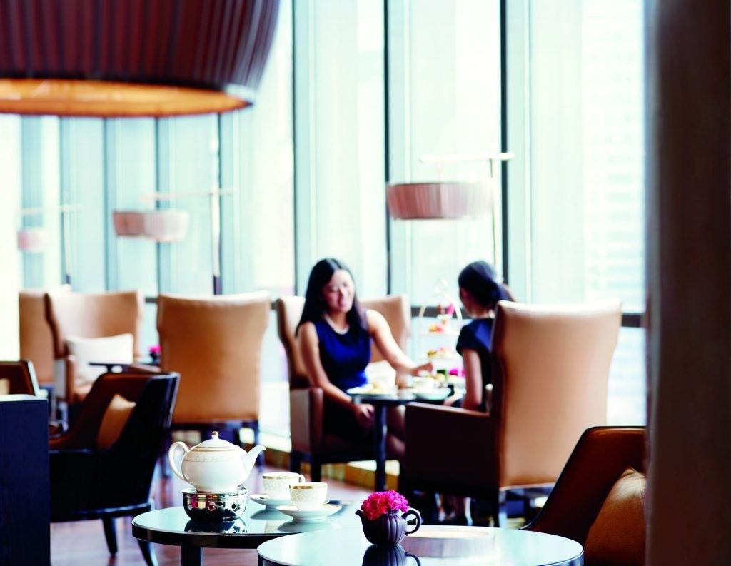 Afternoon tea in the Ritz-Carlton Chengdu's lounge. (Courtesy Photo)