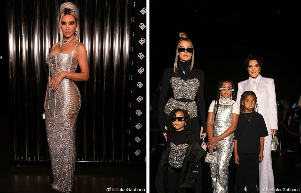 Dolce & Gabbana teamed up with Kim Kardashian for its Spring 2023 collection. Photo: Dolce & Gabbana