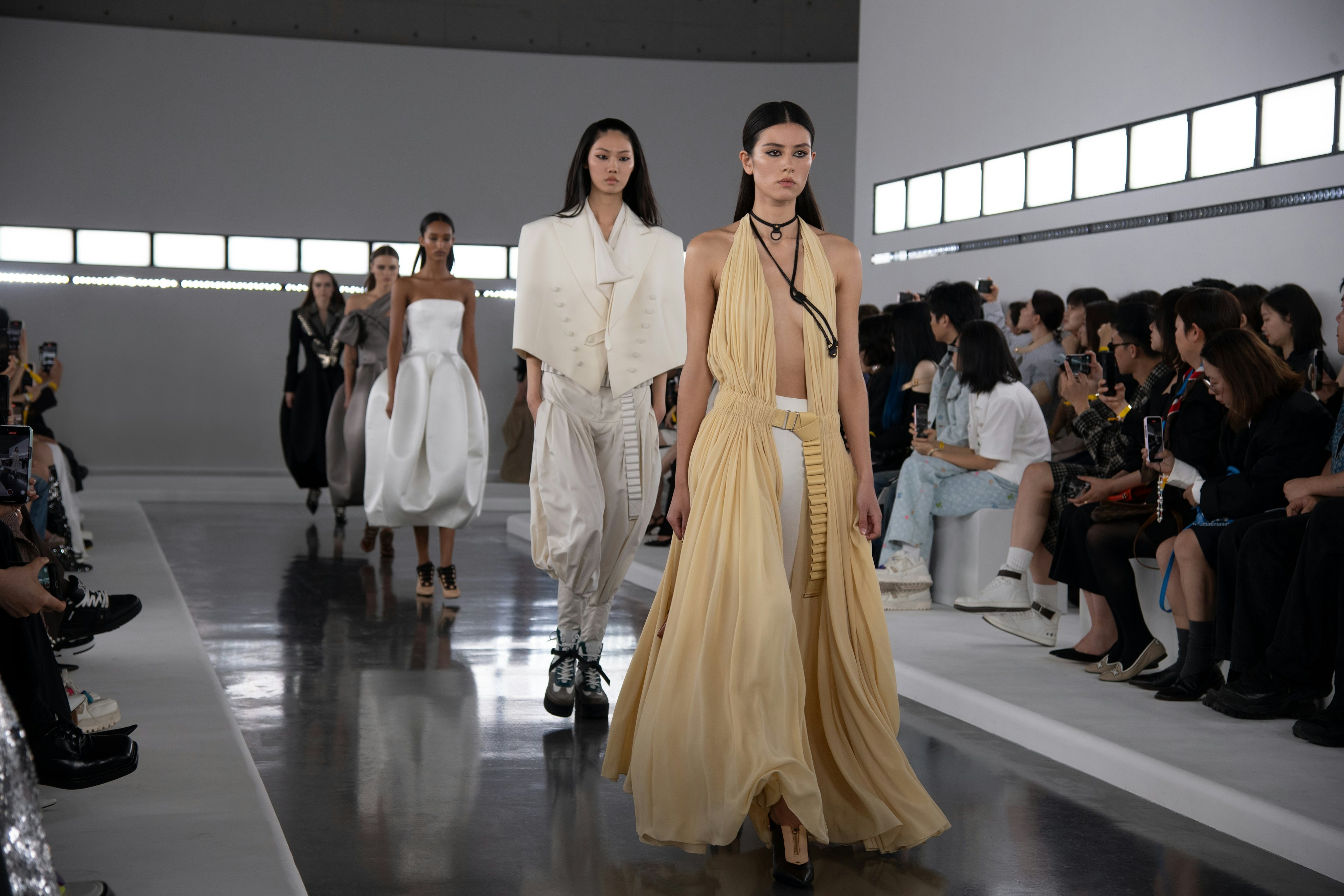 Finale runway looks from the LV Voyager Pre-Fall 2024 show in Shanghai’s Long Museum. Image: Louis Vuitton.